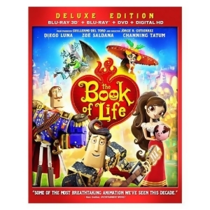 Book Of Life Blu-ray/3d/dvd/digital Hd/3 Disc/re-pkgd 3-D - All