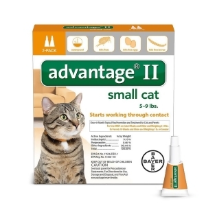 Advantage Orange-10-2 Advantage Flea Control For Cats 1-9 Lbs 2 Month Supply - All