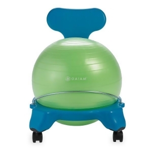 Gaiam 05-62241 Gaiam Kids Classic Balance Ball Chair 38cm Blue/Green - All