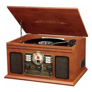 Innovative Technology Inn-vta-200b-esp 6-In-1 Victrola Entertainment Center - All