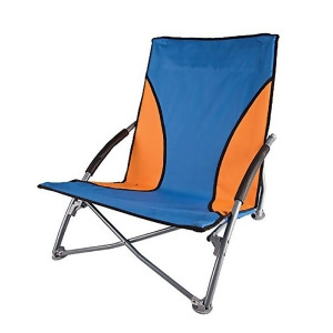 Stansport G-11-50 Stansport Low-Profile Fold-Up Chair Blue/Orange - All