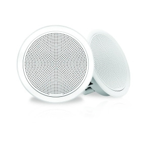 Fusion Fm-f77rw 7 White Round Flush Mount Speakers - All