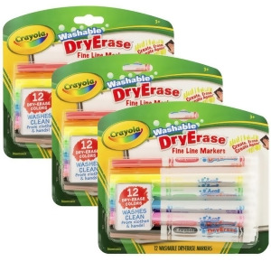 UPC 675904905777 product image for Crayola Llc 3 Pk Crayola Color Washable Dry 985912Bn - All | upcitemdb.com