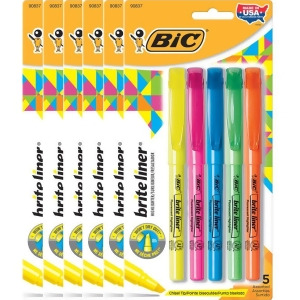 UPC 194629046881 product image for Bic 6 Pk Bic Brght Liner Highlighters - All | upcitemdb.com