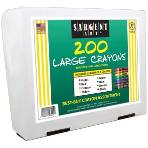 UPC 042229232251 product image for Sargent Art Best Buy Crayon Assortment 200Pk 223225 - All | upcitemdb.com
