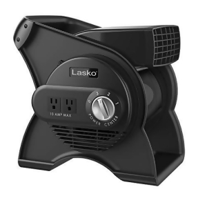 Lasko 12" Pivoting Pro Blower High Velocity 3-Speed Utility Fan, U12104, Gray