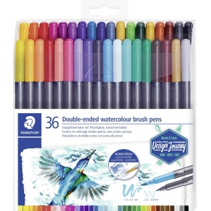 UPC 499996001946 product image for Staedtler Tb3602 36 Colors Watercolor Brush Mkr - All | upcitemdb.com