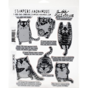 UPC 787790000037 product image for Stampers Anonymous Cms-392 Snarky Cat-cling Rbbr Stamp Set - All | upcitemdb.com