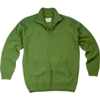 green half zip sweater