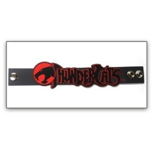 Wristband Thundercats Logo Sign Pvc Rubber Black 81610thc - All