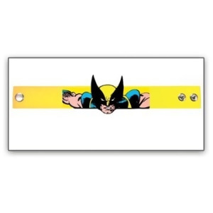 Wristband Marvel Wolverine Rubber Die Cut Yellow Comic wb170805mvl - All