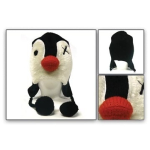 Laplander Beanie Cap Bioworld Black Penguin Hat Wear kc166135faf - All