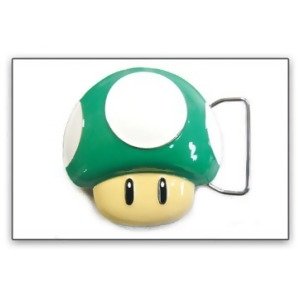 Belt Buckle Nintendo Super Mario Green Mushroom 1up bb132817ntn - All