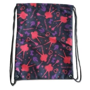 String Backpack Sailor Moon Sailor Mars Pattern Draw Sling Bag ge82209 - All