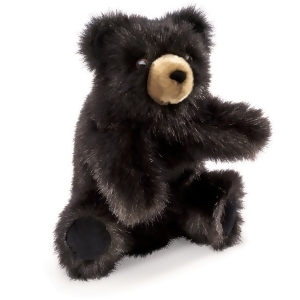 Hand Puppet Folkmanis Bear Black Baby Animals Soft Doll Plush 2232 - All