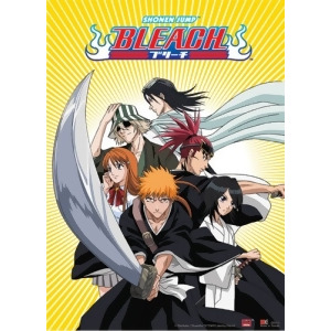 Wall Scroll Bleach Ichigo and Group Yellow Fabric Poster ge9713 - All