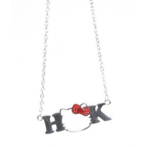 Necklace Hello Kitty Sanrio Hk Rhinestone Bow sann0077 - All