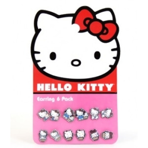 Earring Pack Hello Kitty Sanrio Cupcake Set-6 sane0051 - All