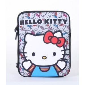 Ipad Case Hello Kitty Sanrio Cat Face Colored Bow Sleeve sanip0018 - All