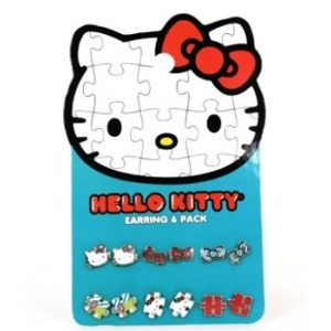 Earring Pack Hello Kitty Sanrio Puzzle Set-6 sane0050 - All