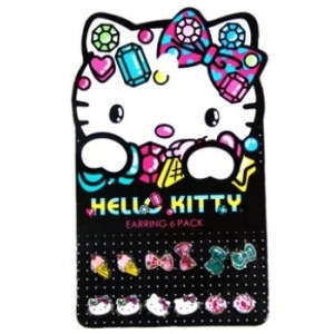 Earring Pack Hello Kitty Sanrio Jewels Set-6 sane0052 - All