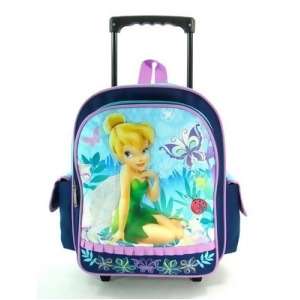 Small Rolling Backpack Disney Tinkerbell Fairies Navy Blue 614232 - All