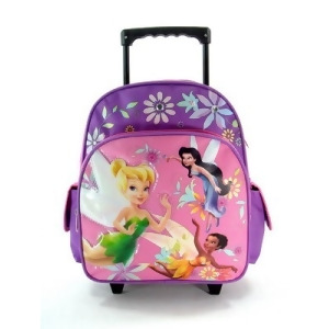 Small Rolling Backpack Disney Tinkerbell Fairies Pink Purple 606510 - All