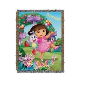 Tapestry Throw Dora the Explorer Celebrate Dora Woven Blanket 280175 - All