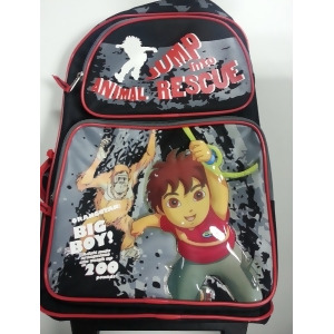 Large Rolling Backpack Go Diego Go Red/Black School Bag 810556 - All