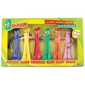 Action Figures Gumby Many Moods of Gumby Bendable Set gp-118 - All