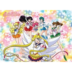 Premium Wall Scroll Sailor Moon Sailor Scounts Star Background ge81123 - All