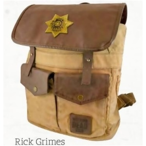 Backpack The Walking Dead Rick's Sheriff Brown Twd-l107 - All