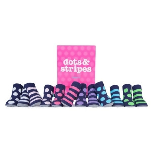 Socks Trumpette Dots Stripes Rattle 0-12 Medium - All