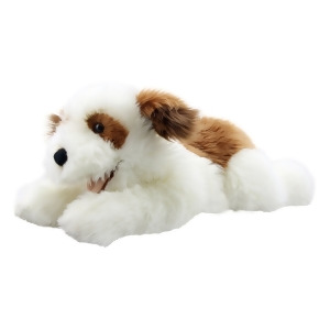 Hand Puppet Playful Puppies Dog Brown White Pc003008 - All