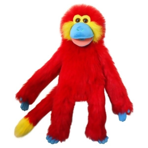 Hand Puppet Colorful Monkeys Red Monkey Pc001607 - All