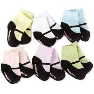 Socks MaryJane Pastel Baby Accessories 0-12 Mos Set Of 6 - All
