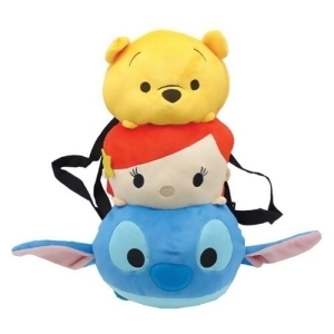 Plush Backpack Disney Tsum Tsum Pooh Ariel Stitch 134857 - All