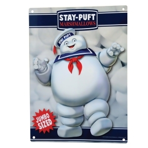Tin Sign Ghostbusters Stay Puft Marshmallow Man Metal Sign 408951 - All