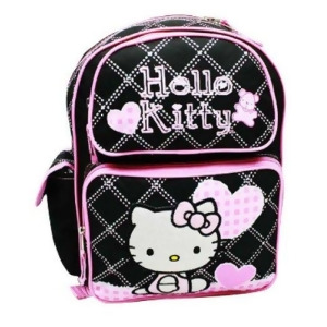 Backpack Hello Kitty Black Heart Checker Large School Bag 81579 - All