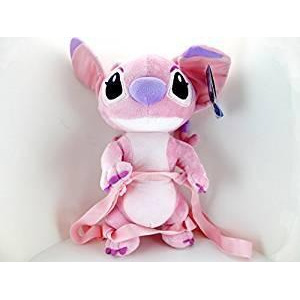 Plush Backpack Disney Stitch Angel Girl Pink 14 691868 - All