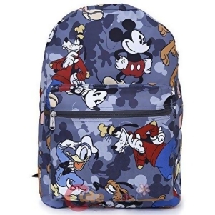 Backpack Disney Mickey Mouse Friends Classic Gray All-Over 16 115104 - All