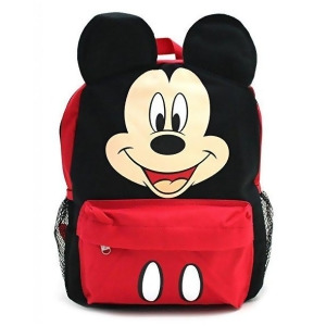 Backpack Disney Mickey Mouse Face Head Red 16 School Bag 125233 - All