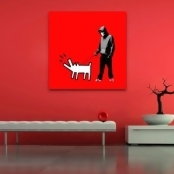 Choose your weapon red square wall art Choose your weapon red square wall art