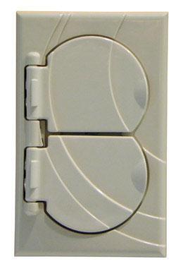 StayConnect IR300-DNH-W Duplex Outlet Cover - White
