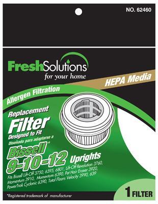 Elco Laboratories 70438 Bissell 9-10-12 Hepa Filter 