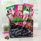 Gift Basket Drop Shipping 8413912MD Happy Mothers Day Spa Gift Box With Exotic Lily Gift Basket Drop Shipping 8413912MD Happy Mothers Day Spa Gift Box With Exotic Lily