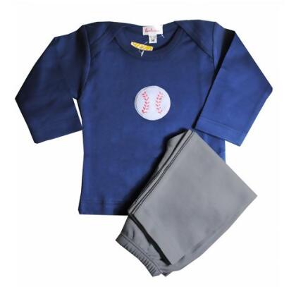 Loralin Design BNB6 Baseball Outfit - Blue 6-12 Months
