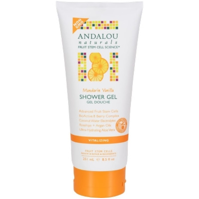 Andalou Naturals 1599620 8.5 fl. oz Naturals Shower Gel - Mandarin Vanilla Vitalizing 