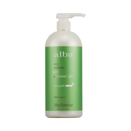 Alba Botanica HG0496562 32 fl oz Very Emollient Bath & Shower Gel, Sparkling Mint