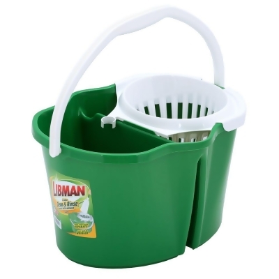 Libman 2112 4 gal Clean & Rinse Bucket with Wringer 